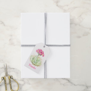 Primrose vattencolor bra art tack märkre presentetikett