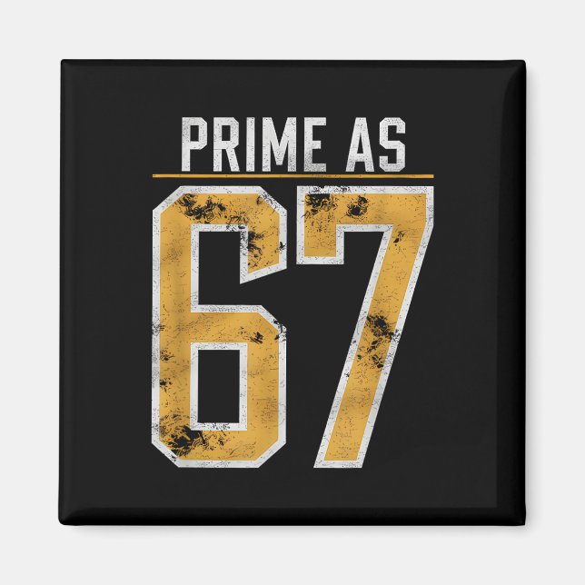 Primtal som 67  magnet (Framsidan)