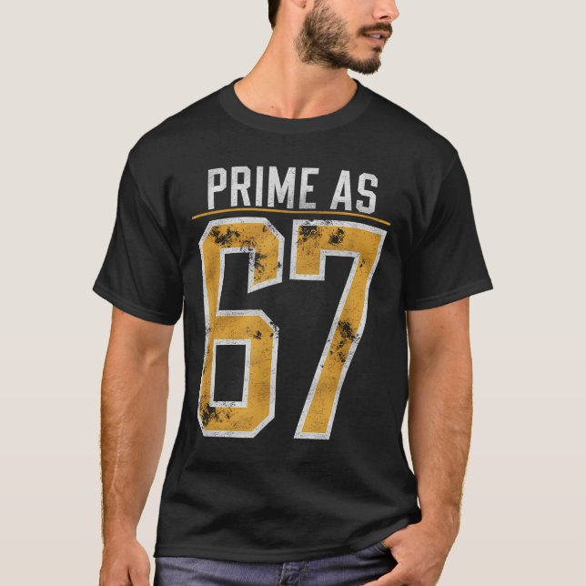 Primtal Som 67  T Shirt (Framsida)