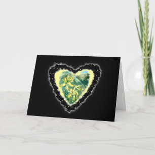 Primula Heart Romantik Valentine Kärlek Card Helgkort