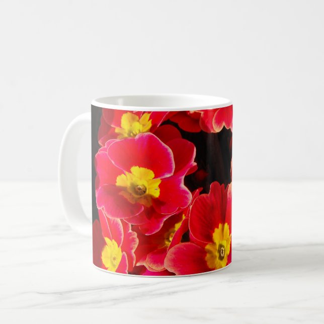 Primula i vår kaffemugg (Framsida vänster)