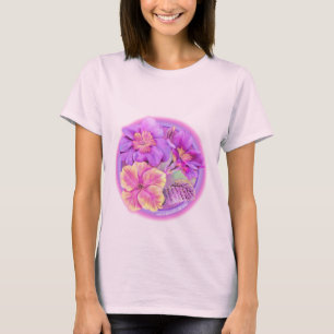Primula priroses, målad t-shirt