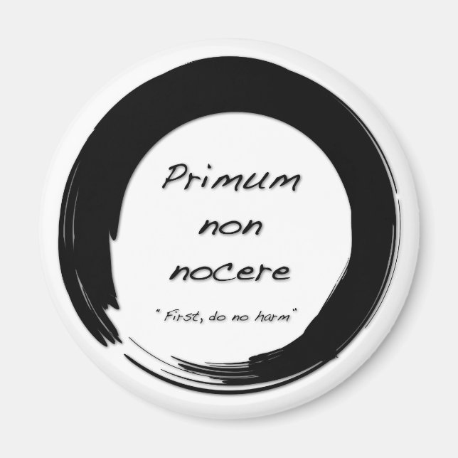 Primum Non Nocere Magnet (Framsidan)
