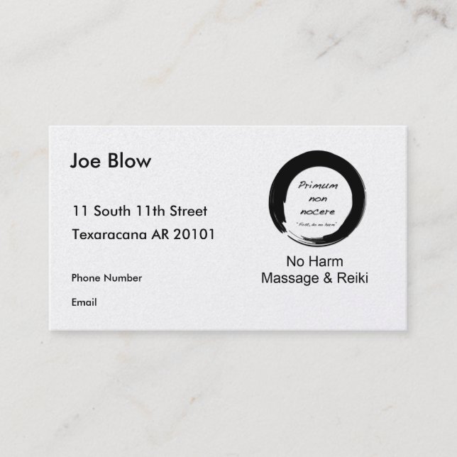 Primum Non Nocere Tidsbeställning Kort (Framsida)