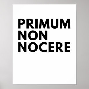 Primum non noocere Nurses hippokratiska ed Poster