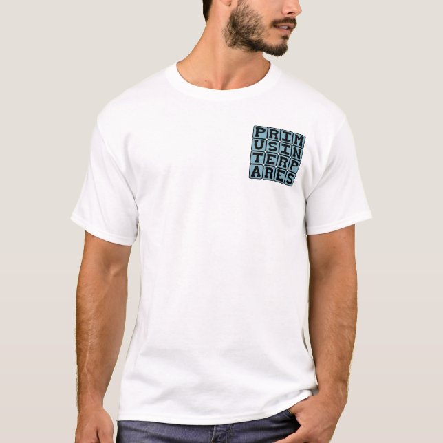 Primus Inter Pares, Först bland likar T-shirt (Framsida)