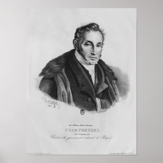 Prince Adam George Czartoryski, 1831 Poster (Framsidan)