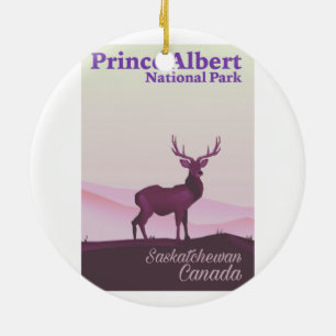 Prince Albert National Park, Saskatchewan, Kanada Julgransprydnad Keramik