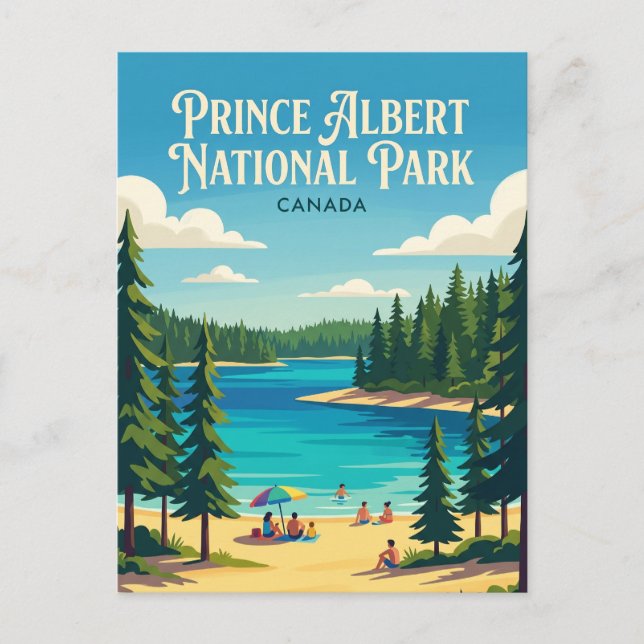 Prince Albert nationalpark Kanada Vykort (Framsida)