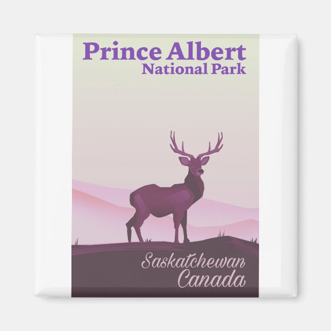 Prince Albert nationalpark, Saskatchewan, Kanada Magnet (Framsidan)