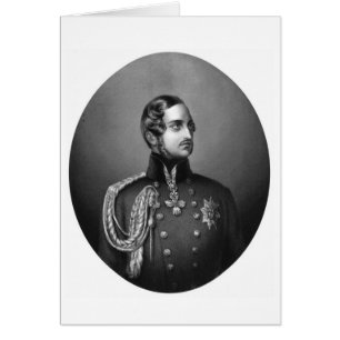 Prince Albert Porträtt Hälsningskort