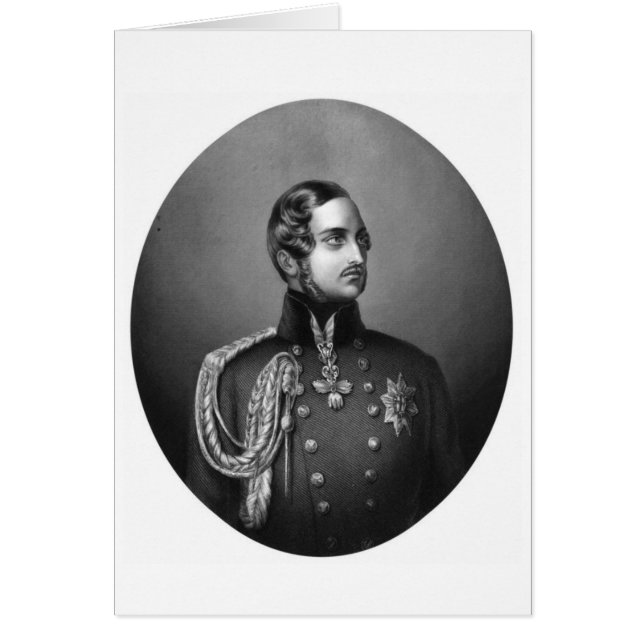 Prince Albert Porträtt Hälsningskort (Framsidan)