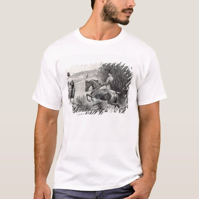 Prince Albert som jagar nära det Belvoir slottet T-shirt (Framsida)