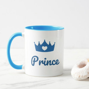 Prince and Princess Modern Typography Coffee Mugg