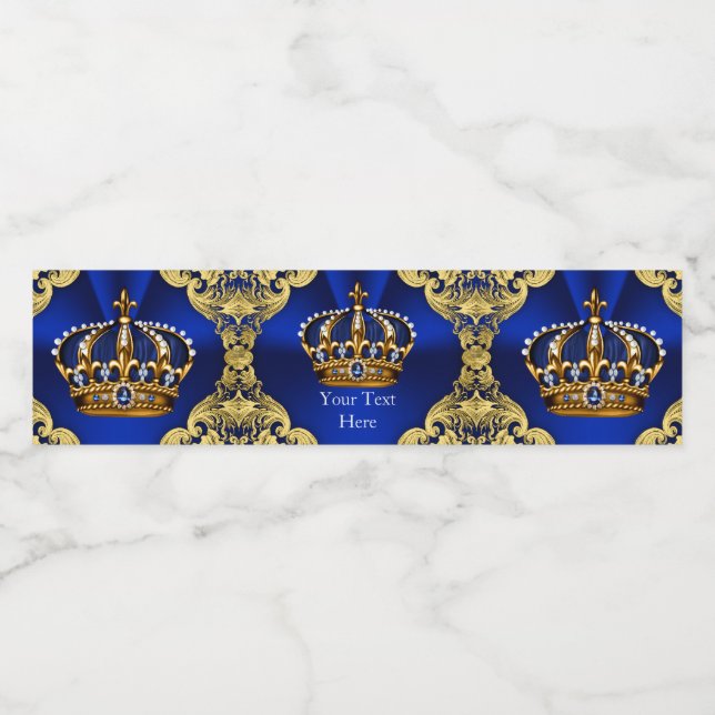 Prince Baby Shower-Vattenflaska etiketter (Singel etikett)