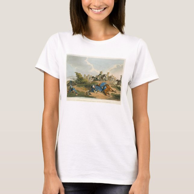 Prince Blucher under sin häst vid slaget vid Wa Tee Shirt (Framsida)