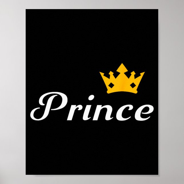 Prince Boys Men Family Matching Valentines Day  Poster (Framsidan)