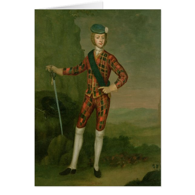 Prince Charles Edward Stuart Hälsningskort (Framsidan)