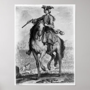 Prince Charles Edward Stuart vid slaget Poster