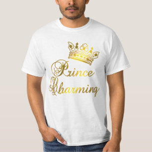 Prince Charmig i den guld- T-tröja för baby elle Tee