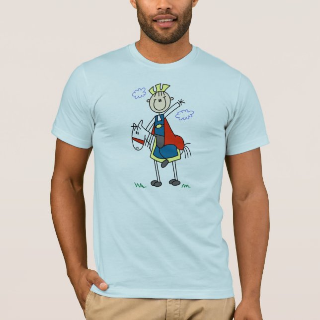 Prince Charmig på häst T-shirt (Framsida)