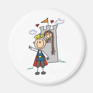 Prince Charmig Rädda Rapunzel Magnet