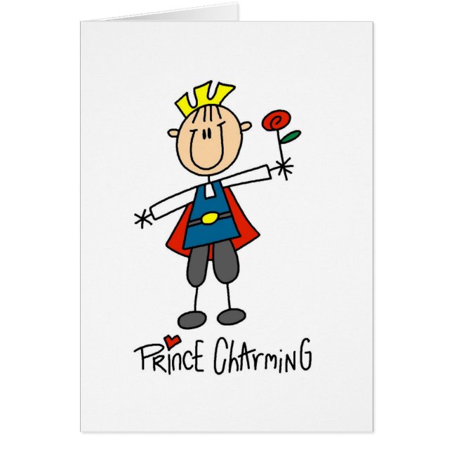 Prince Charmig Tshirts och gåvor Hälsningskort (Framsidan)