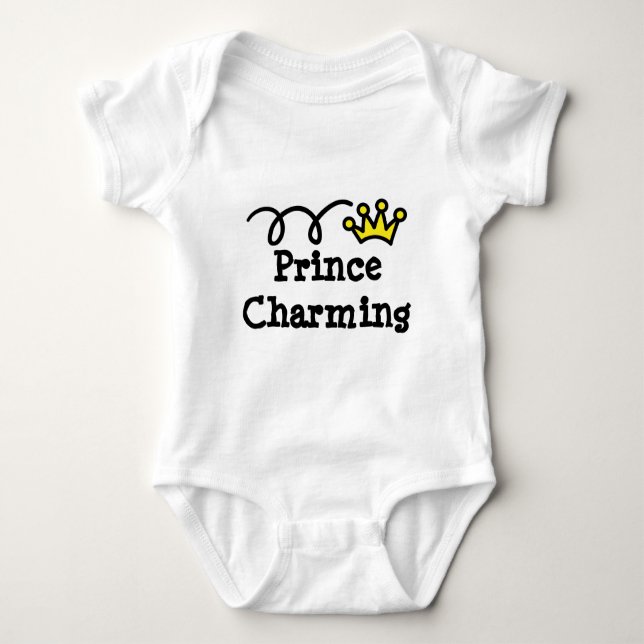 Prince charming baby shirt for boys tröja (Framsida)