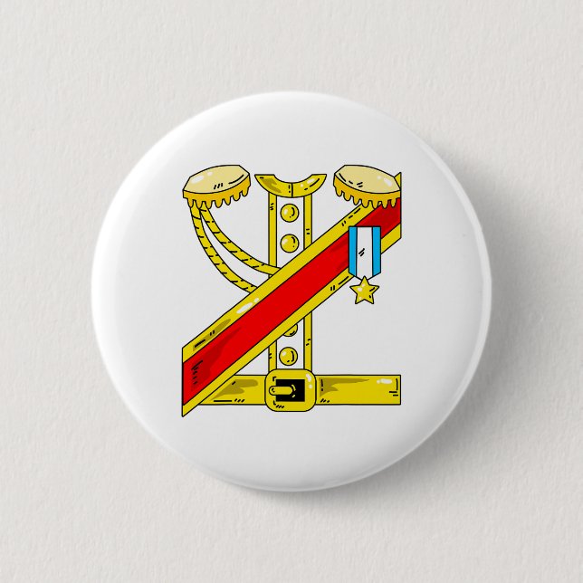 Prince Charming Costume Funny Halloween Gift Knapp (Framsida)