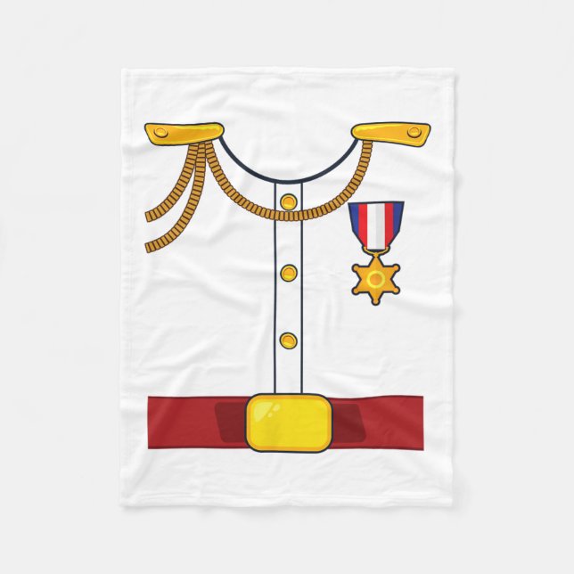 Prince Charming Costume Roligt Halloween Fleecefilt (Framsidan)