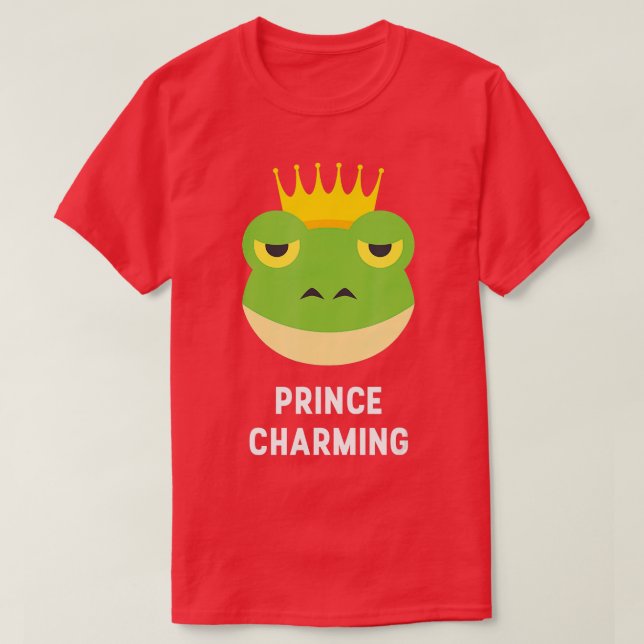 Prince Charming Frog Krona Fairytale Hero Funny T Shirt (Design framsida)