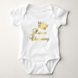 Prince Charming i Guld T-shirt för Baby eller Vuxe