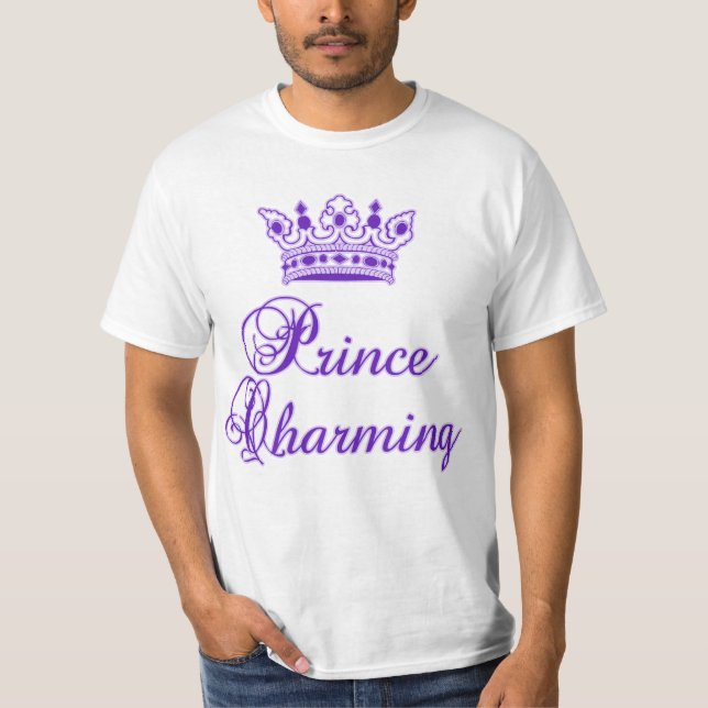 Prince Charming in Royal Lila for Baby eller Vuxen T-shirt (Framsida)