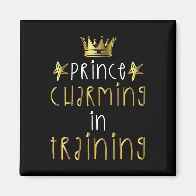 Prince Charming in Training Hero Halloween Lazy Co Magnet (Framsidan)