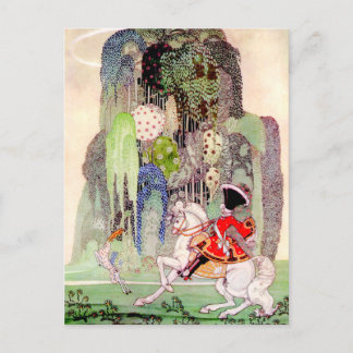 Prince Charming på hans vita häst av Kay Neilsen Vykort
