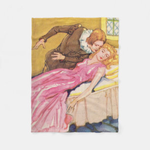 Prince Charming pussing Sleeping Beauty Fleecefilt