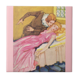 Prince Charming pussing Sleeping Beauty Kakelplatta