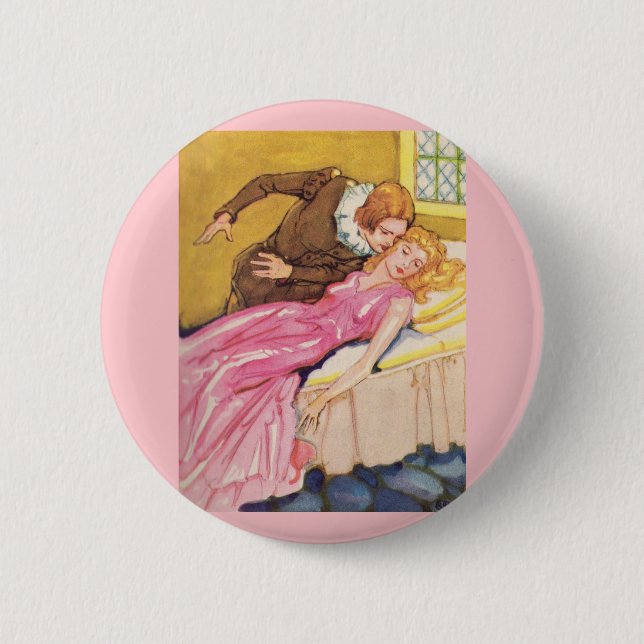 Prince Charming pussing Sleeping Beauty Knapp (Framsida)
