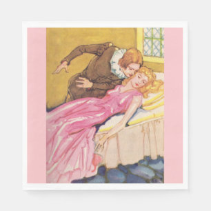 Prince Charming pussing Sleeping Beauty Pappersservett