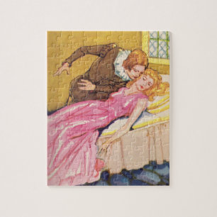 Prince Charming pussing Sleeping Beauty Pussel