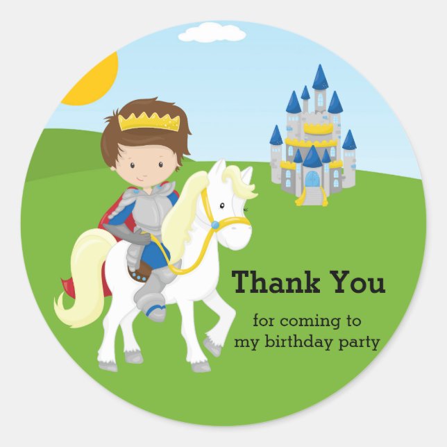 Prince Charming Runt Klistermärke (Framsida)