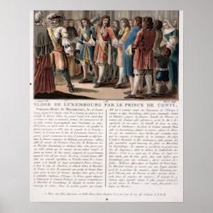 Prince de Conti (1664-1709) lovordar hertigen Poster