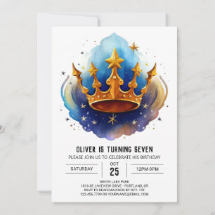 Prince Diamond Editable Birthday Inbjudningar