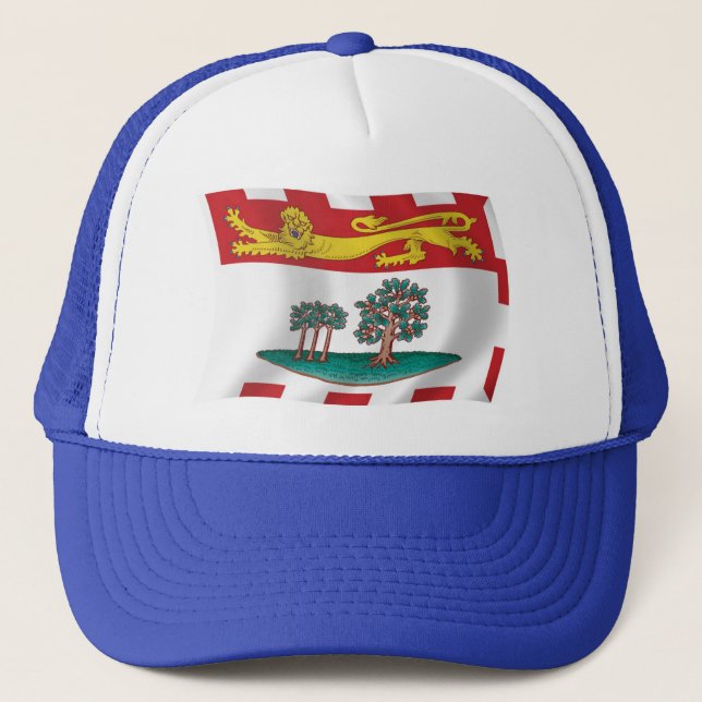 Prince Edward Island Flagga Hat Truckerkeps (Framsida)