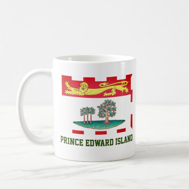 Prince Edward Island Flagga Kaffemugg (Vänster)
