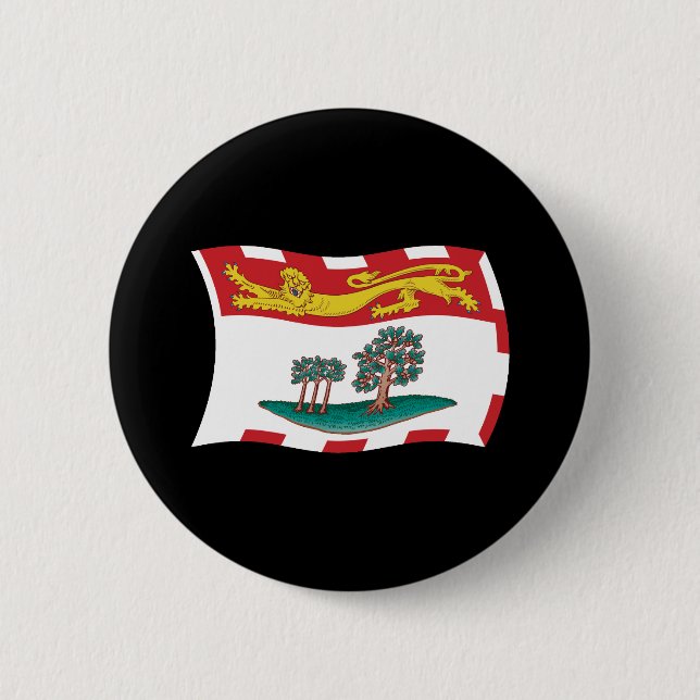 Prince Edward Island Flagga Knapp (Framsida)