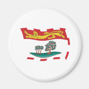 Prince Edward Island Flagga Magnet