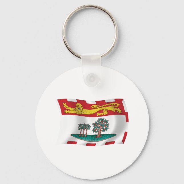 Prince Edward Island Flagga Nyckelring (Framsida)