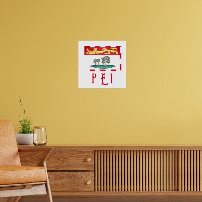 Prince Edward Island Flagga Poster (Vardagsrum 2)