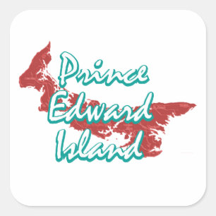 Prince Edward Island Fyrkantigt Klistermärke